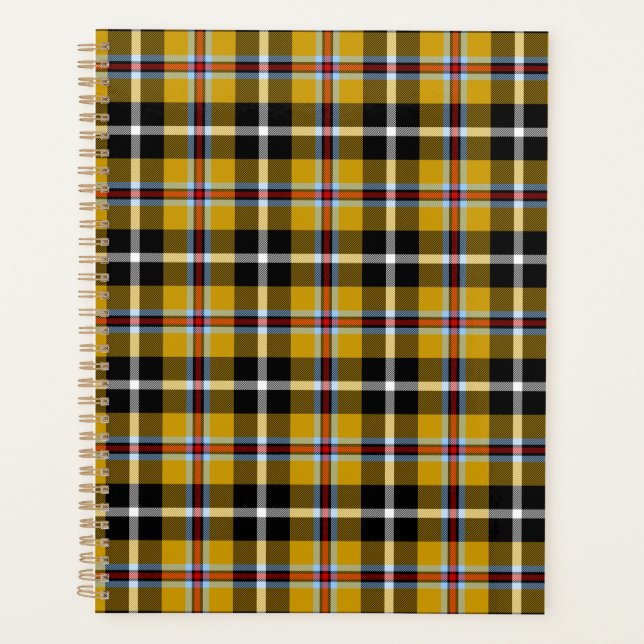 Cornouailles National Tartan Jaune et Noir Plaid (Devant)