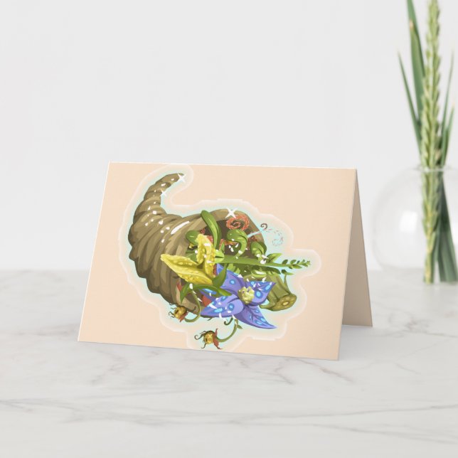CORNUCOPIA BLANK - CARTE TOUTE OCCASION (Devant)