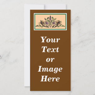 Cornucopia Vintage Thanksgiving Carte photo