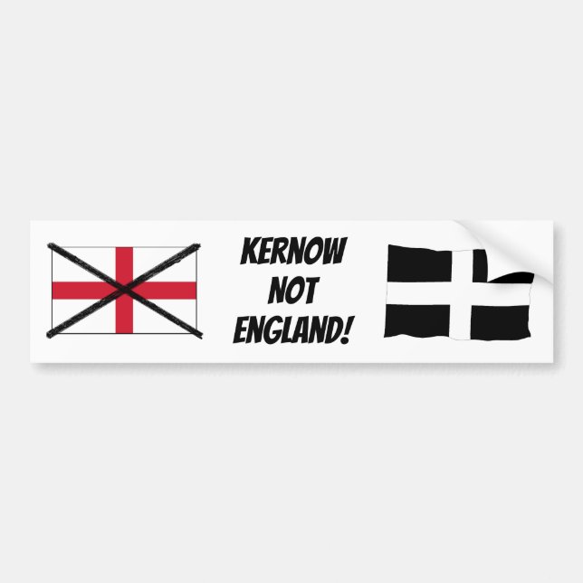 Cornwall not England bumper sticker (Devant)