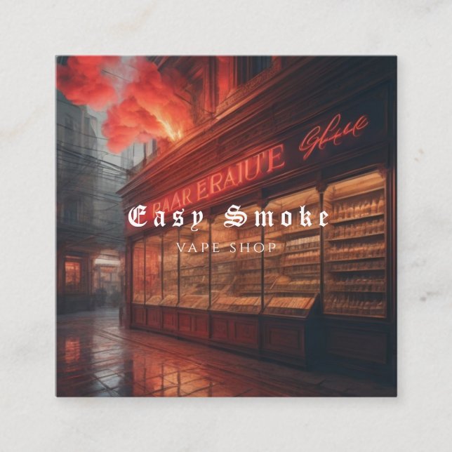 Corolful Smoke Vape Shop Carte de visite (Devant)