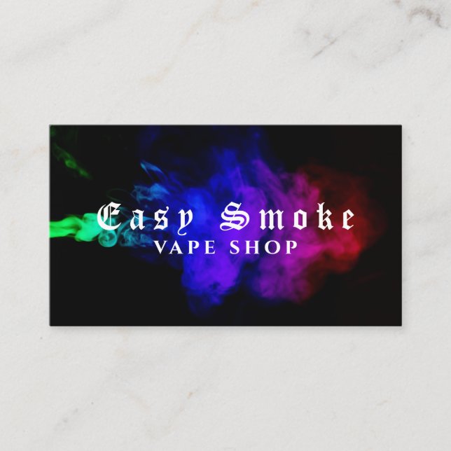 Corolful Smoke Vape Shop Carte de visite (Devant)