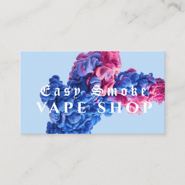 Corolful Smoke Vape Shop Carte de visite (Devant)