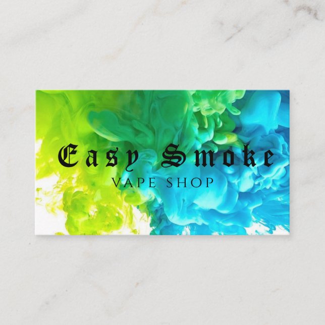 Corolful Smoke Vape Shop Carte de visite (Devant)