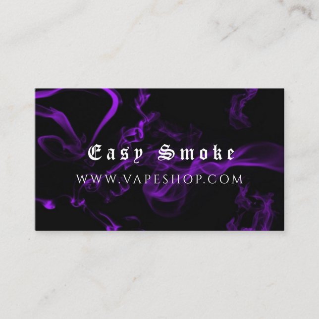 Corolful Smoke Vape Shop Carte de visite (Devant)