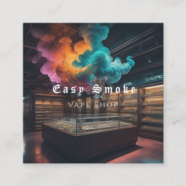 Corolful Smoke Vape Shop Carte de visite (Devant)