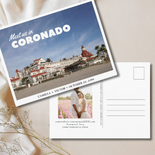 Coronado Hotel Wedding Enregistrer la date Carte p