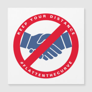 Coronavirus No Handshake #FLATTENTHECURURURVE Roug