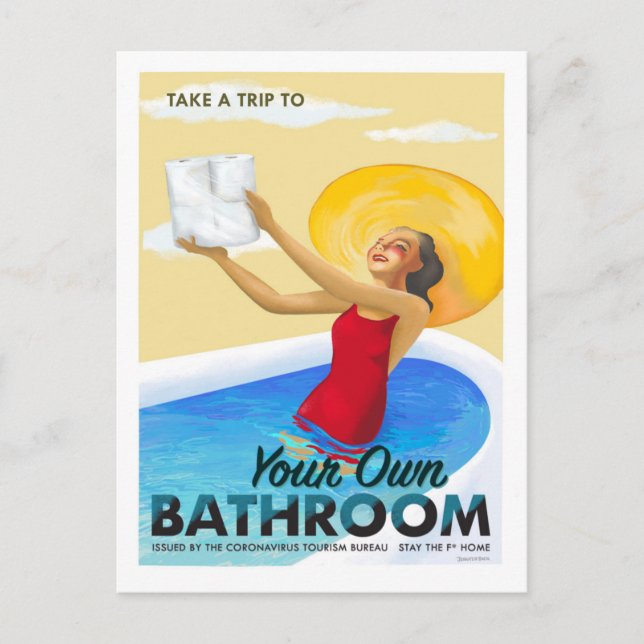 coronavirus office du tourisme carte postale (Devant)