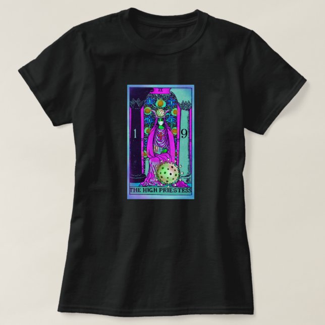 Coronavirus Tarot Haute Prêtre COVID-19 T-shirt (Design devant)