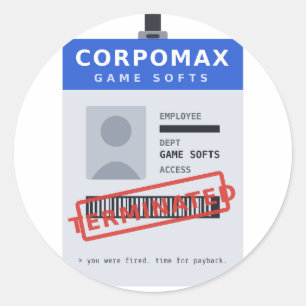 CorpoMax Game Softs - Autocollant Résilié