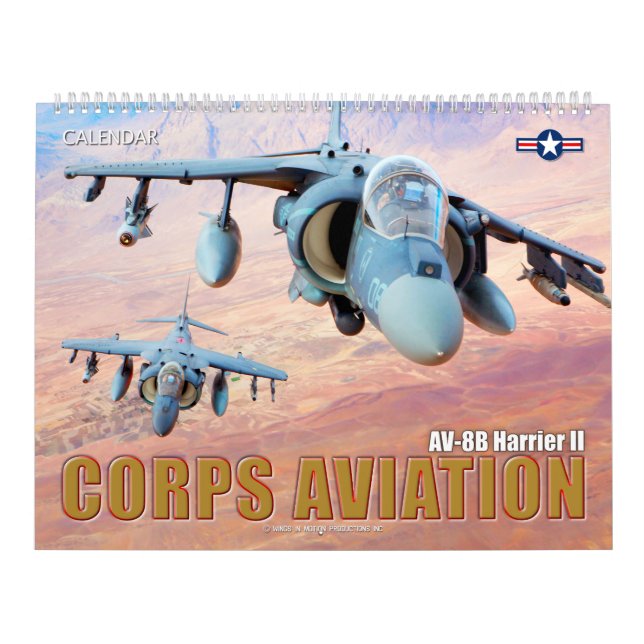 CORPS AVIATION - AV-8B HARRIER II CALENDRIER (Protection)