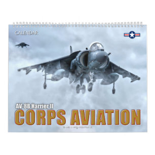 CORPS AVIATION - AV-8B HARRIER II CALENDRIER