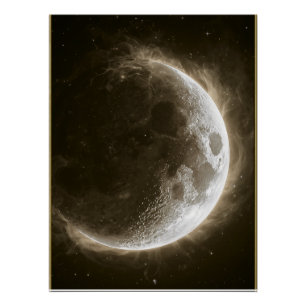 Corps céleste l -- Art mural de la Lune
