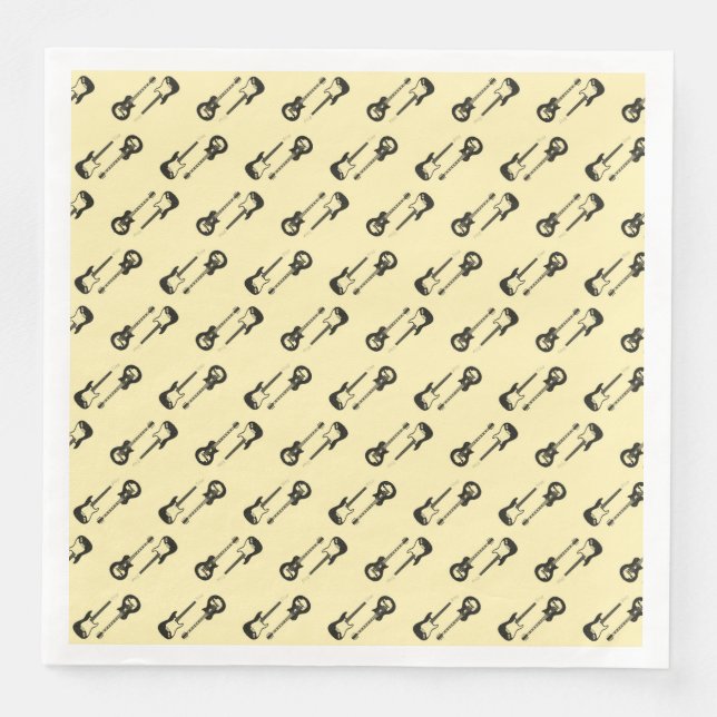 corps de guitare serviettes en papier (Devant)