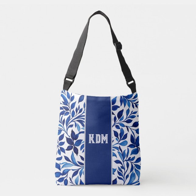 Corps floral de maman - Sac cadeau monogramme (Devant)