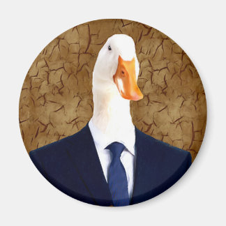 Corps humain en costume avec Goose Head Magnet
