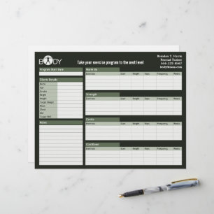 Corps Madness Personal Trainer Worksheet