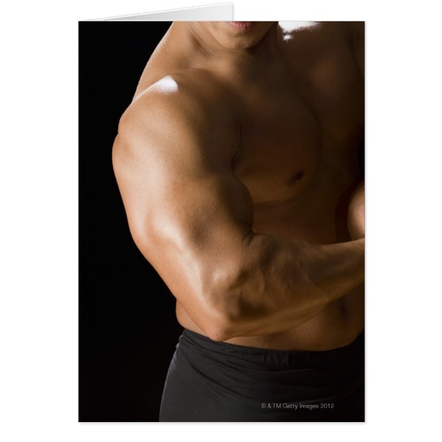 Corps masculin flexion des muscles, vue avant, 2 (Devant)