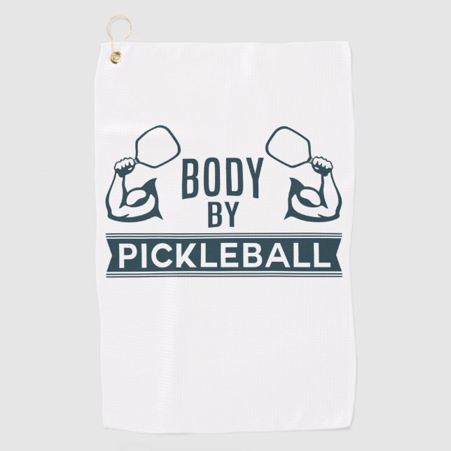 "Corps par la serviette de Pickleball" Microfiber (Devant)