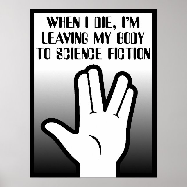 Corps Pour Affiche de Signe d'Impression de Fictio (Devant)