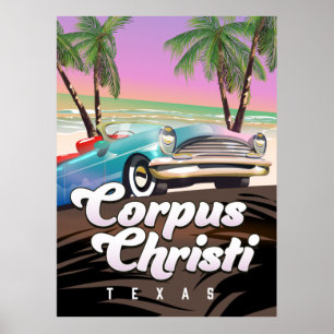Corpus Christi Texas affiche de vacances