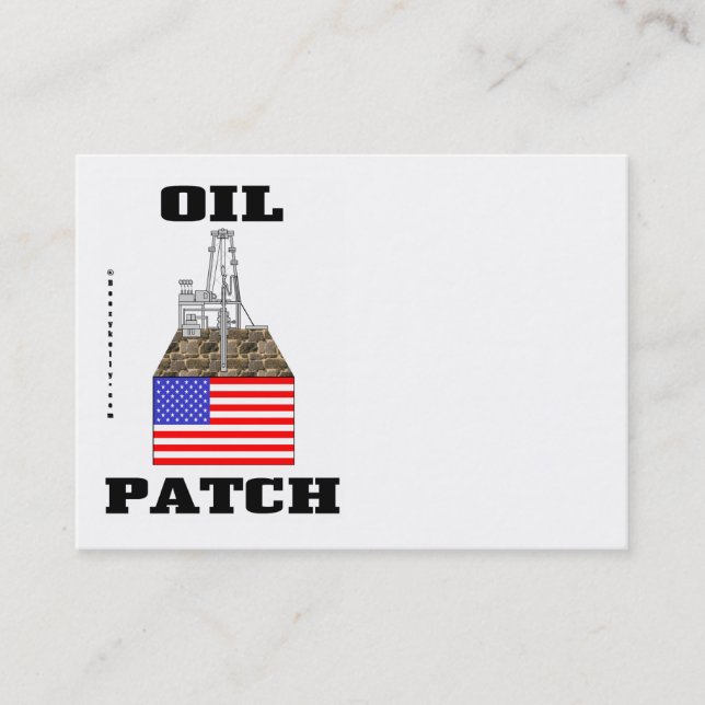 Correction de pétrole des USA, cartes de visite, (Devant)