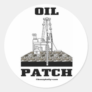 Correction d'huile, autocollant de gisement de