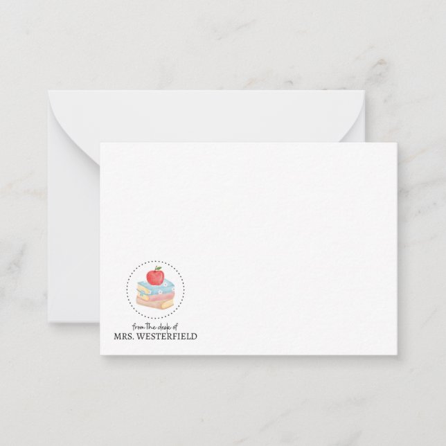 Correspondance À partir du bureau de - Carte à note plate - Pour  (Devant)