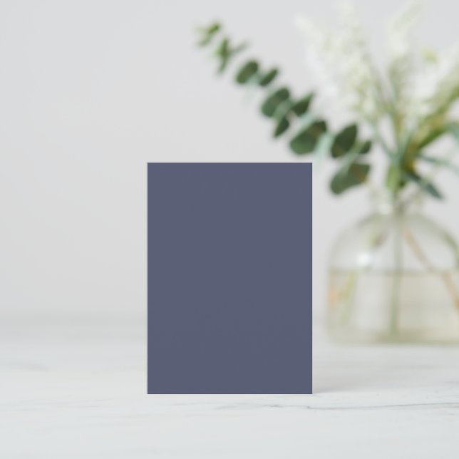 Correspondance Ardoise Bleue Grise Tendance - Carte de Note (Debout devant)