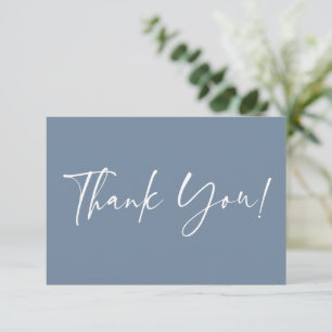 Correspondance Baby shower bleu Dusty merci Carte de notes