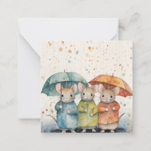 Correspondance Belle carte de souris aquarelle