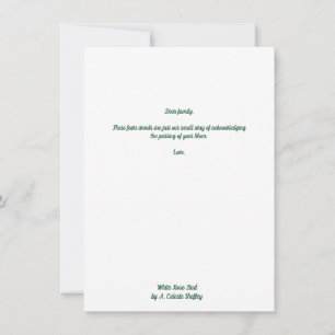 Correspondance Belle carte de voeux White Rosebud