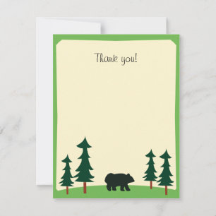 Correspondance BLACK BEAR Rustic Flat Merci carte de note