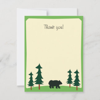Correspondance BLACK BEAR Rustic Flat Merci carte de note