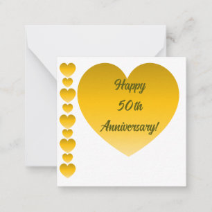 Correspondance Bonne carte de note du 50e anniversaire