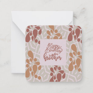 Correspondance Bonne carte de note du frère anniversaire
