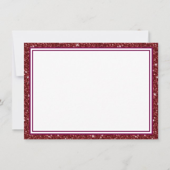 Correspondance Bordure de Parties scintillant de carte à note pla (Devant)