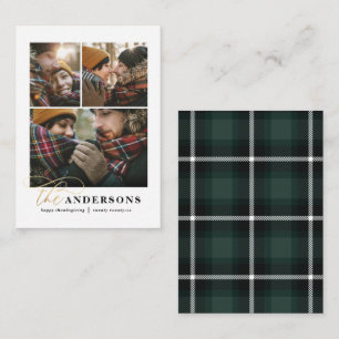 Correspondance budget plaid multi photo remerciement carte de fêt