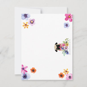 Correspondance Carlins Flamands En Fleurs De Printemps Carte pour