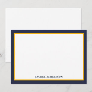 Correspondance Carte à double bordure jaune de la marine moderne