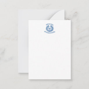 Correspondance Carte à note plate du logo de l'entreprise Blanc