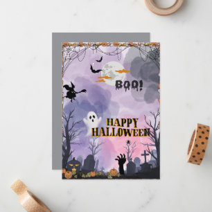 Correspondance Carte Appartement Halloween - Carte de voeux Éffra