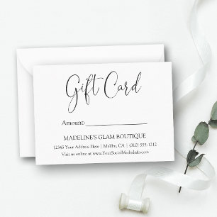 Correspondance Carte cadeau d'affaires de calligraphie moderne