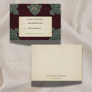 Correspondance Carte cadeau de remise de diplôme Secrets de velou
