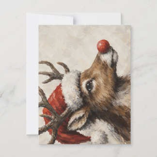 Correspondance Carte Chapeau de Père Noël Renne à Nez Rouge Noël