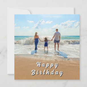 Correspondance Carte d'anniversaire avec photo de famille à téléc