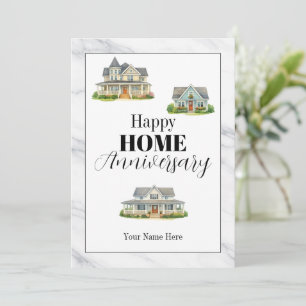 Correspondance Carte d'anniversaire de maison heureuse de l'agent