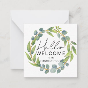 Correspondance Carte de Bienvenue dans le Quartier – Félicitation