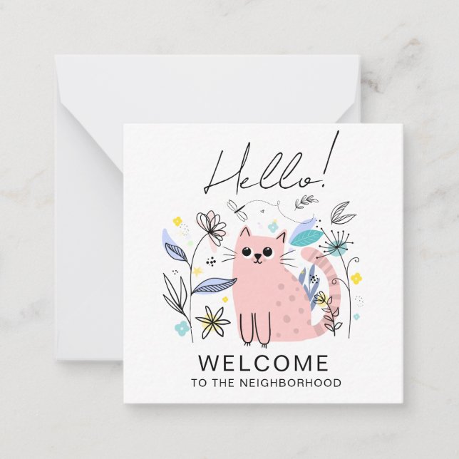Correspondance Carte de Bienvenue dans le Quartier – Illustration (Devant)